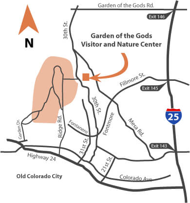 Park Directions Location Friends Of Garden Of The Gods